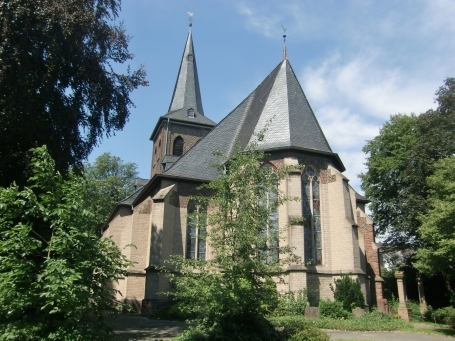 Moers-Repelen : An der Linde, evang. Dorfkirche Repelen